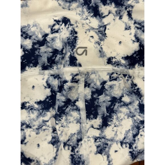 NEW GapFit Size L Womens Blue & White Tie-Dye Leggings With Blackout Technology - Picture 5 of 11